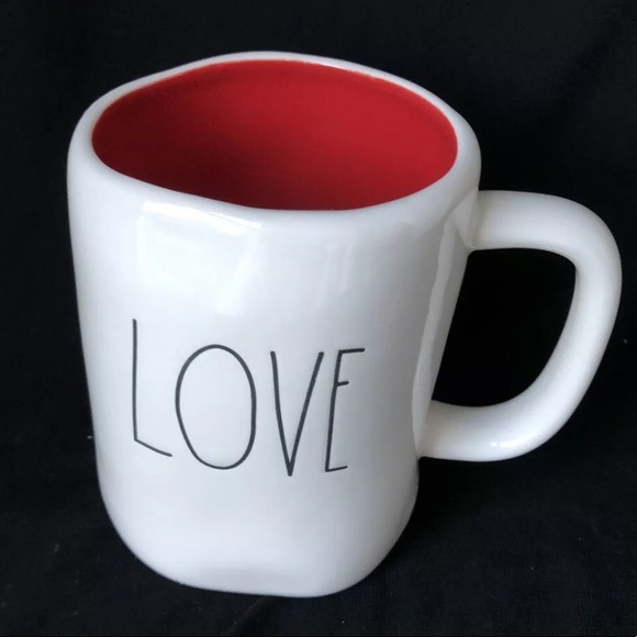 Rae Dunn Other - Rae Dunn LOVE Valentine’s Mug ❤️ RED Interior❤️